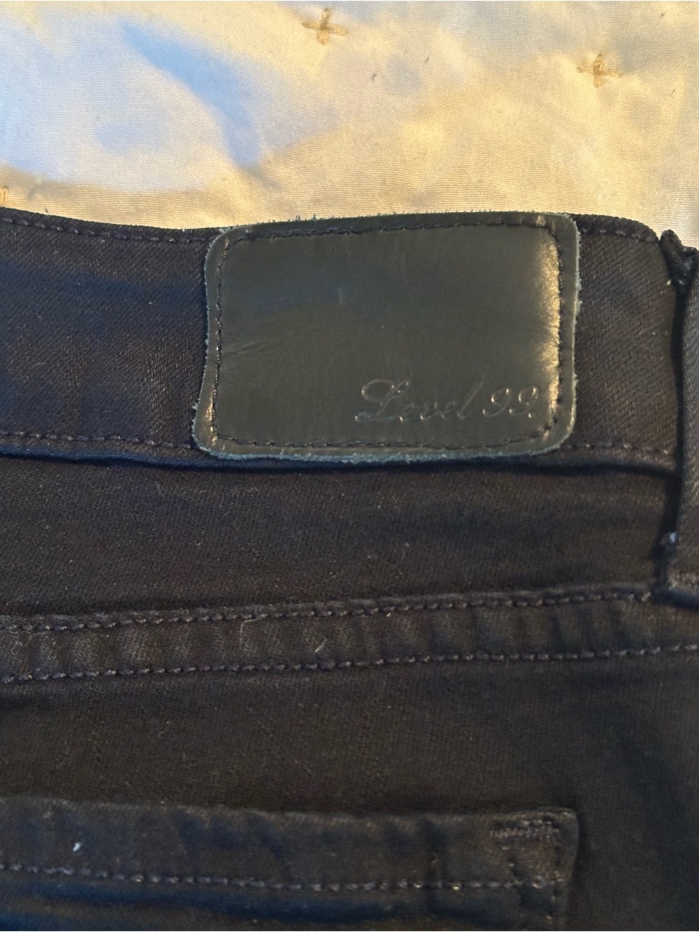 Level 99 Anthropologie Lily Skinny Straight Black Jeans - Size 30 - Picture 12 of 12